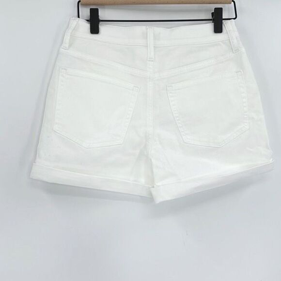NWT J. Crew Womens Optic White Wash Solid Zip Fly Classic Denim Short Size 24 - Picture 3 of 8